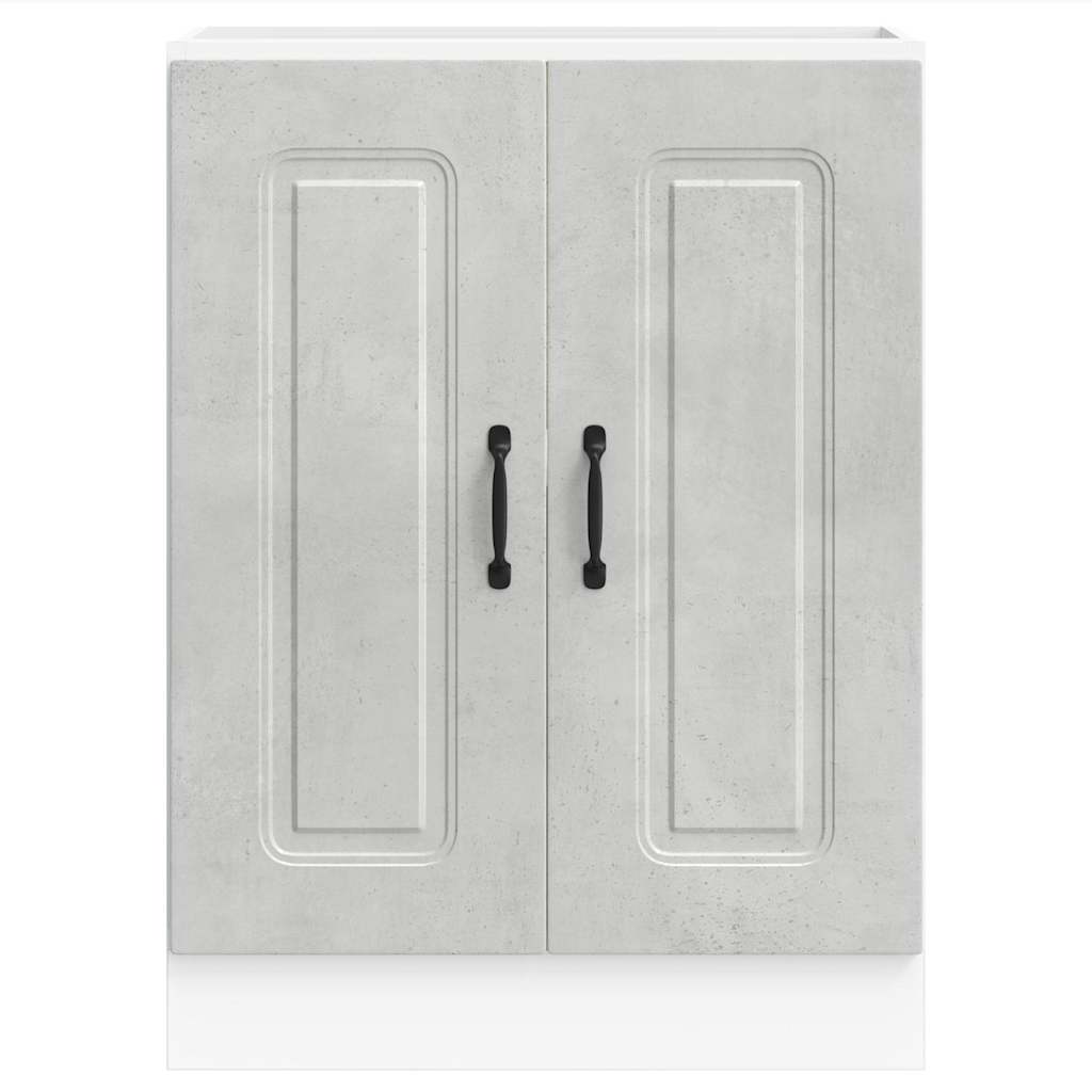 Armário baixo lavatório kalmar 60x46x81,5 cm cinzento betão