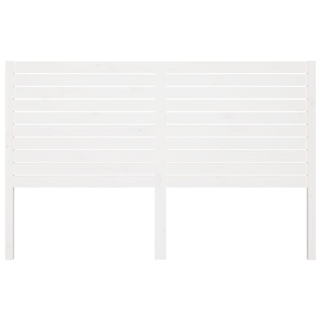 Cabeceira de cama 126x4x100 cm pinho maciço branco