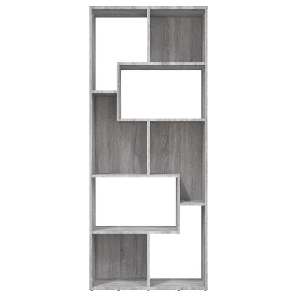 Estante 67x24x161 cm derivados de madeira sonoma cinza