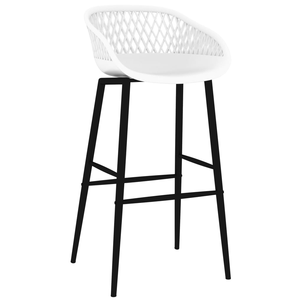 Cadeiras de bar 2 pcs branco
