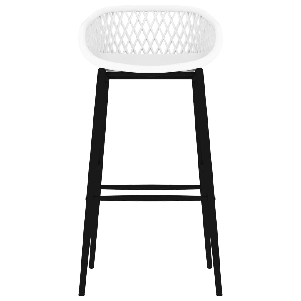 Cadeiras de bar 2 pcs branco