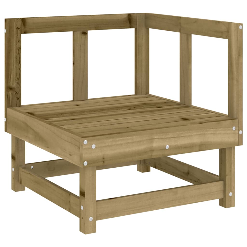 5 Pcs conjunto lounge de jardim madeira de pinho impregnada