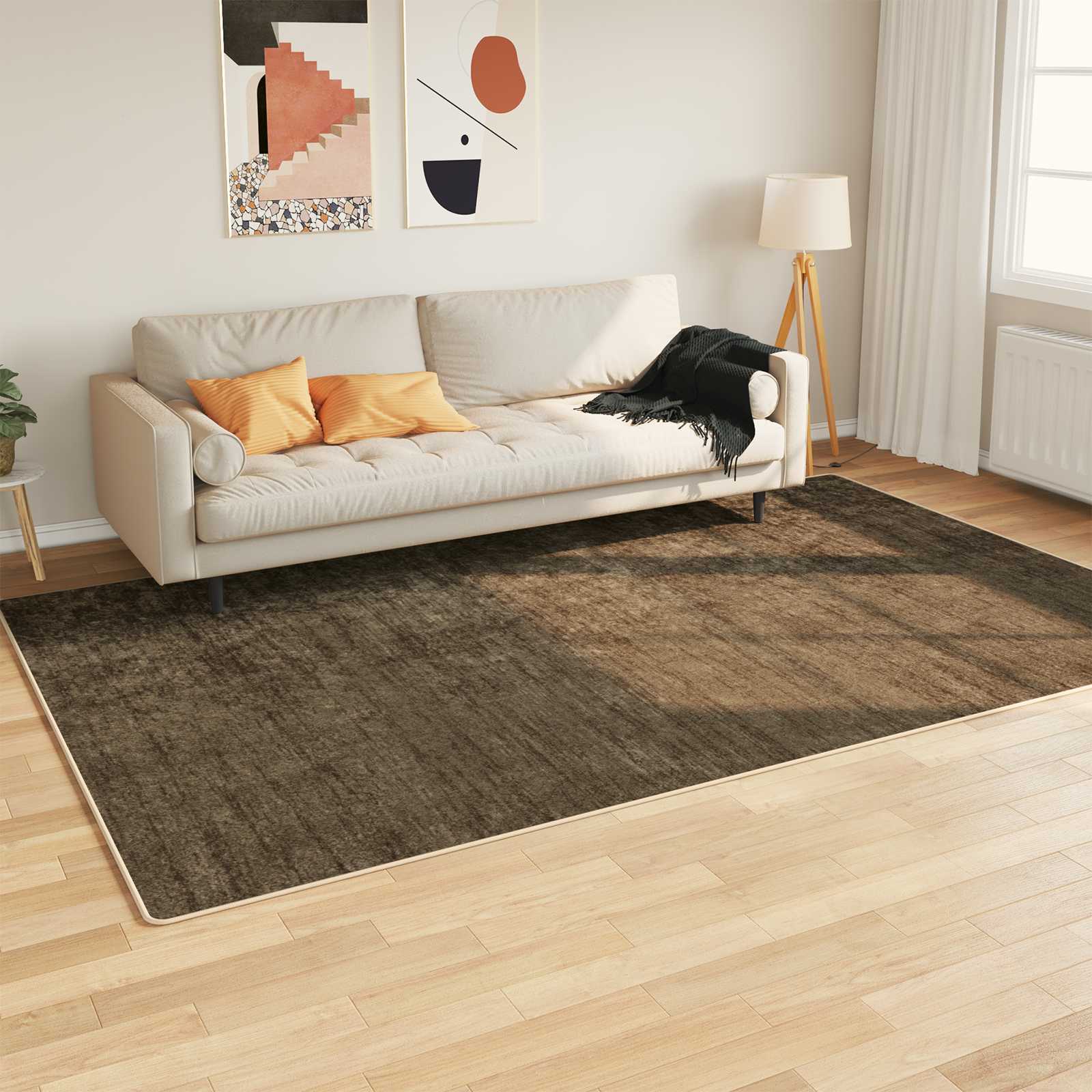 Passadeira marsa verde floresta 150 x 230 cm poliéster e PVC