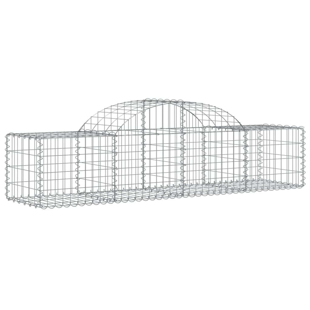 Cestos gabião arqueados 20pcs 200x50x40/60 cm ferro galvanizado