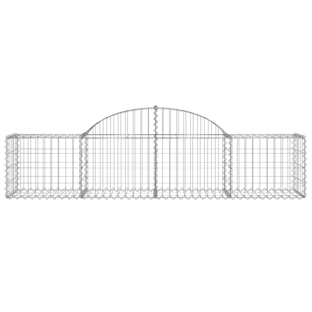 Cestos gabião arqueados 20pcs 200x50x40/60 cm ferro galvanizado