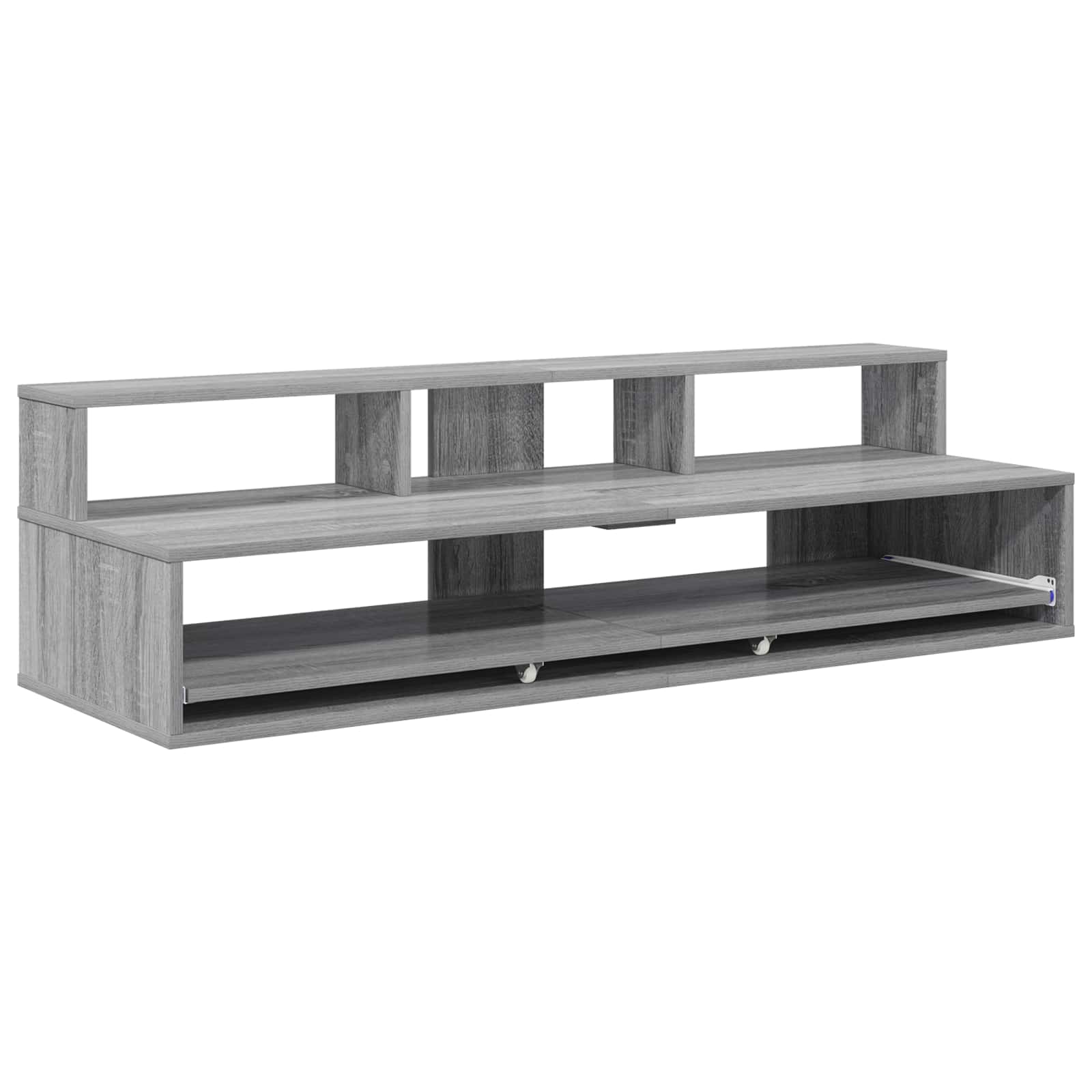 Mesa de estúdio sonoma cinzento 130 x 42,5 x 36 cm