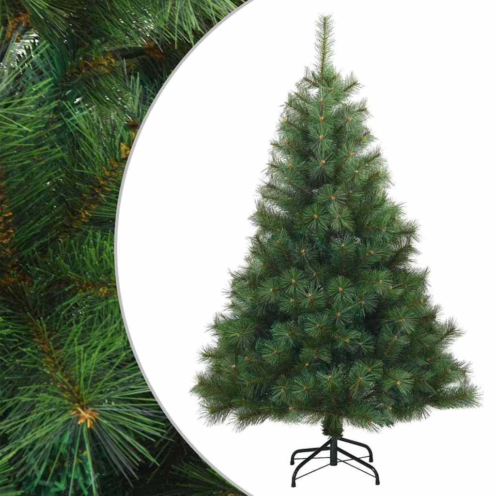 Árvore de natal articulada artificial verde 150 cm PVC, aço