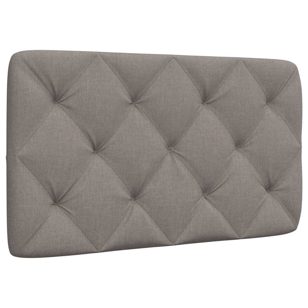 Almofadão de cabeceira 80 cm tecido cinzento-acastanhado
