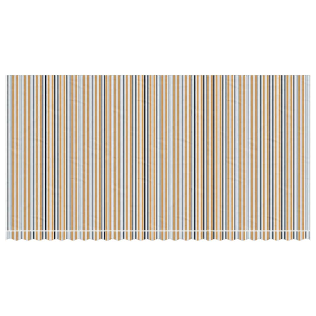 Tecido de substituição para toldo laranja e azul 600x300 cm poliéster