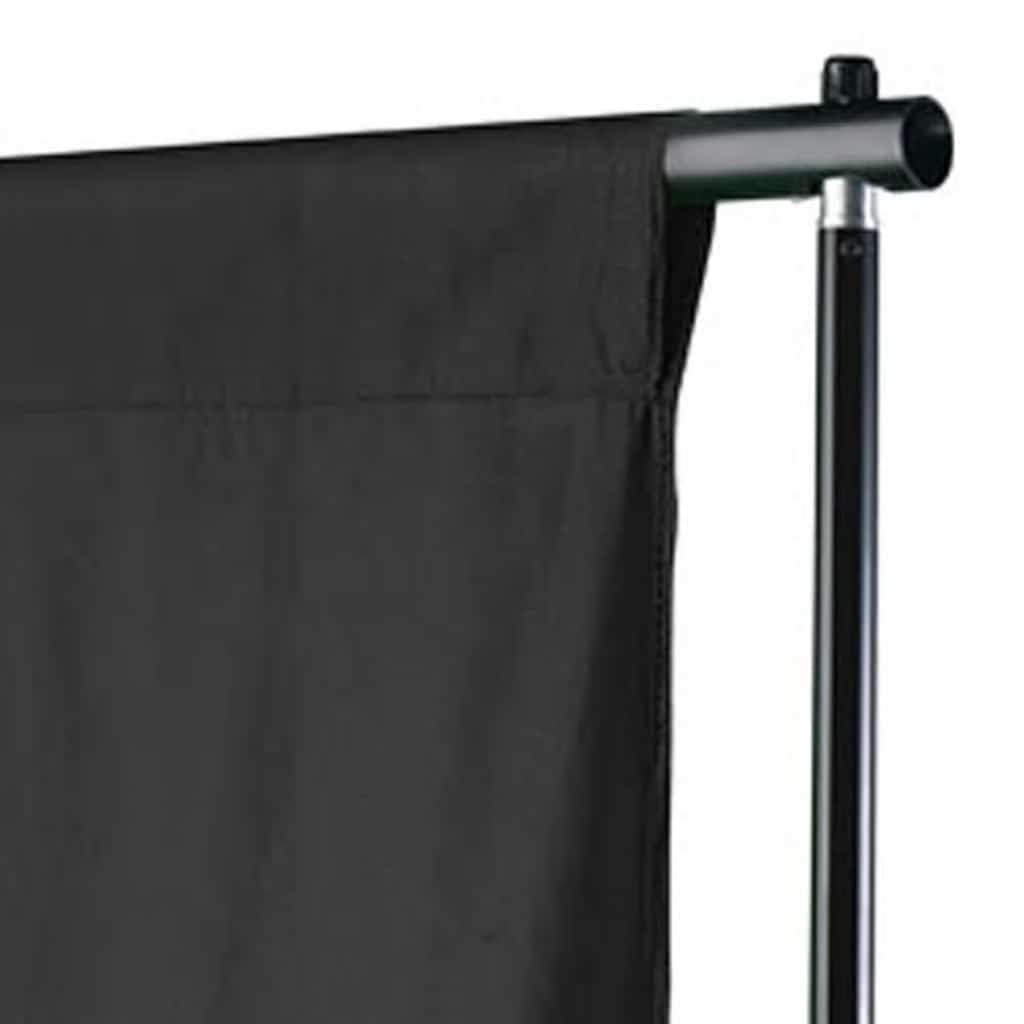 Fundo fotográfico sem suporte algodão preto 500x300 cm