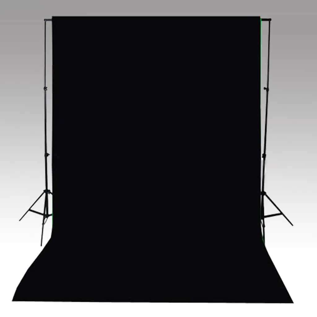 Fundo fotográfico sem suporte algodão preto 500x300 cm