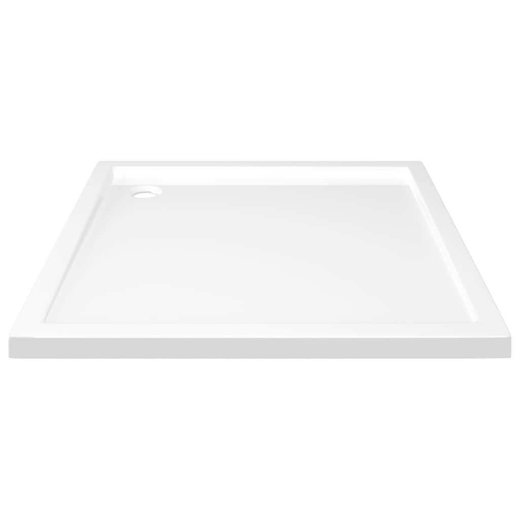 Base de chuveiro quadrada 80x80 cm ABS branco