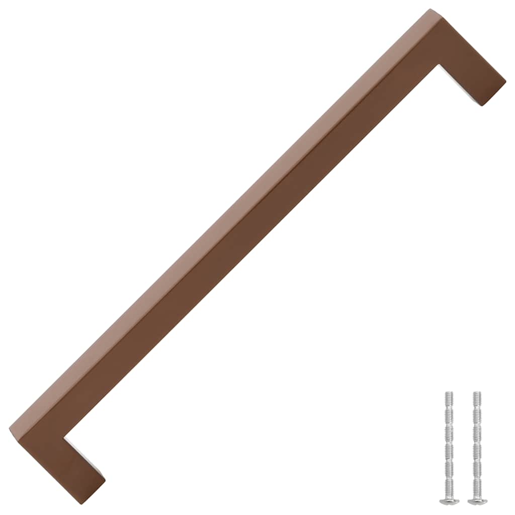 Puxadores para móveis 5 pcs 224 mm aço inoxidável bronze