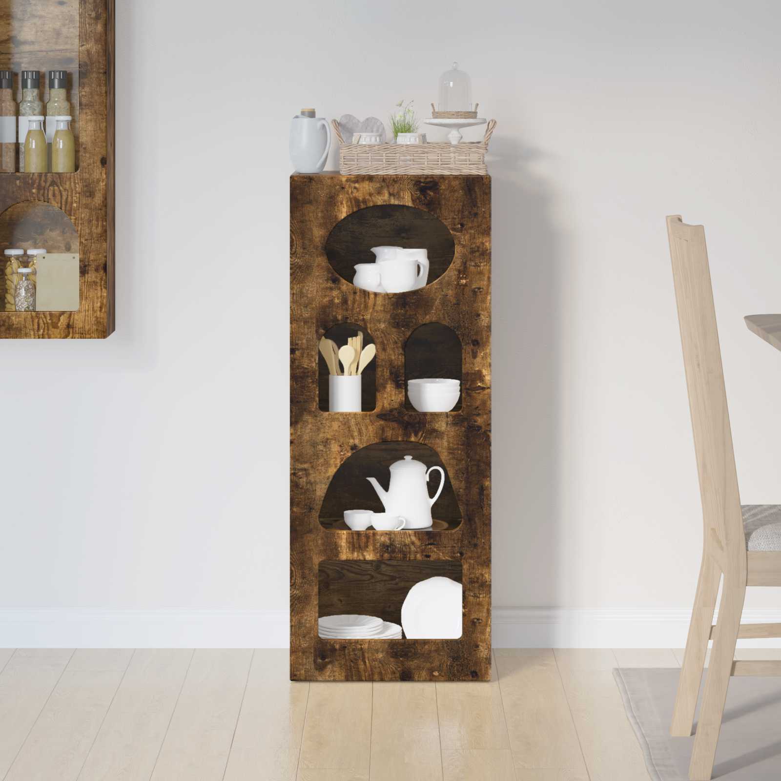 Buffet elst carvalho defumado 40 x 35 x 100,5 cm