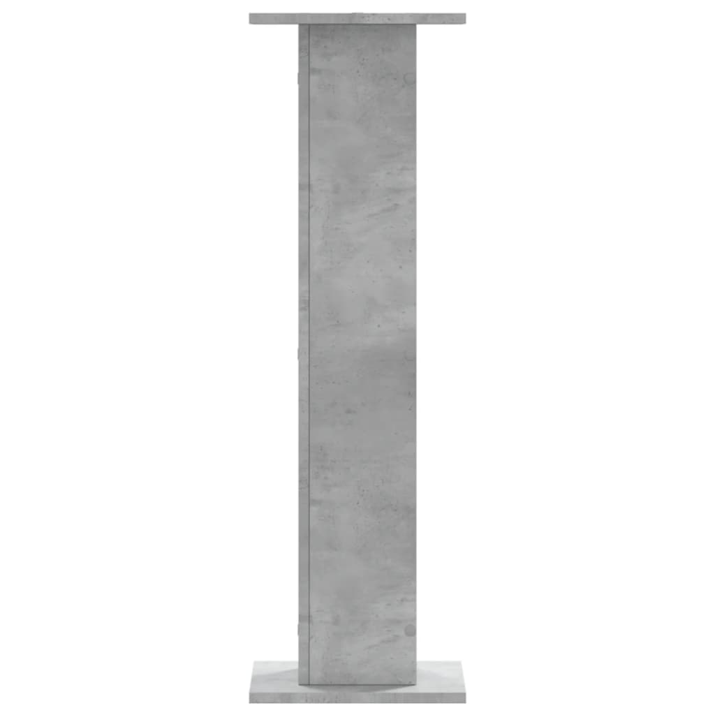 Suportes de colunas 2 pcs derivados de madeira cinzento cimento