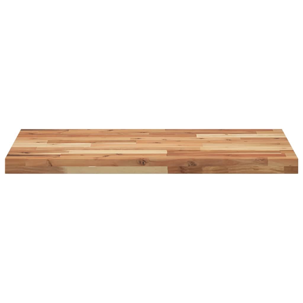 Tampo p/ móvel de wc 100x50x4cm acácia maciça acabamento a óleo