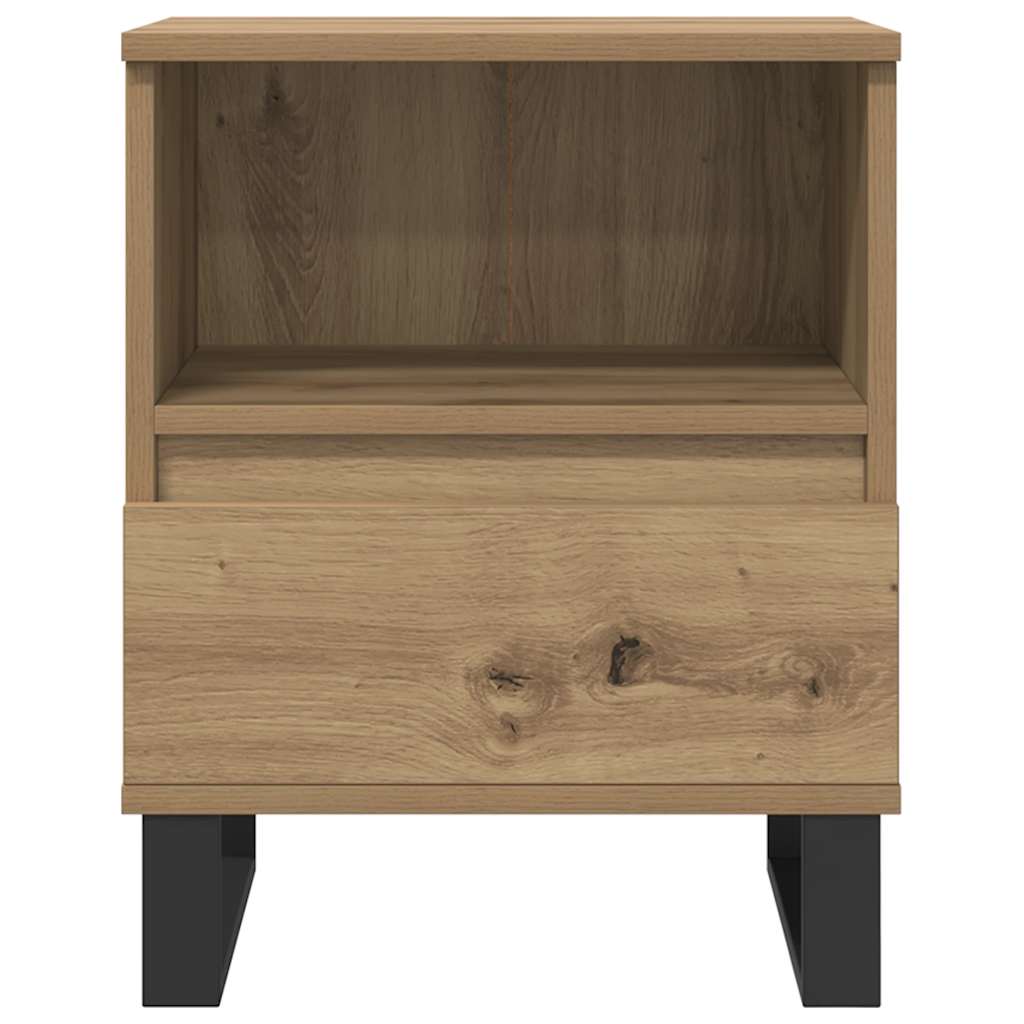 Mesa cabeceira 40x35x50 cm derivados madeira carvalho artisiano