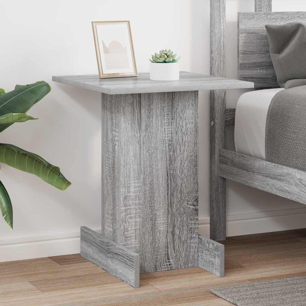 Mesa de apoio cinza sonoma 44,5 x 45 x 55 cm