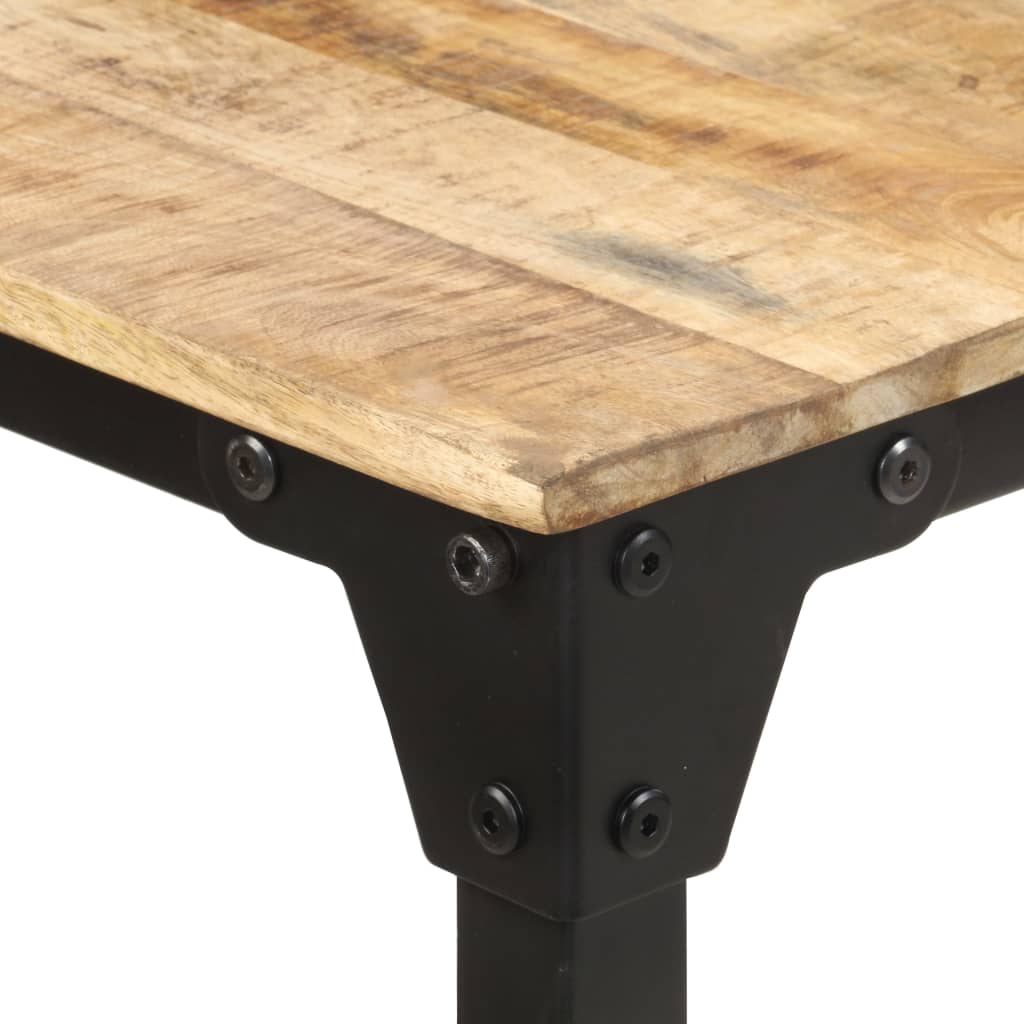Mesa de jantar 200x100x76 cm madeira de mangueira áspera