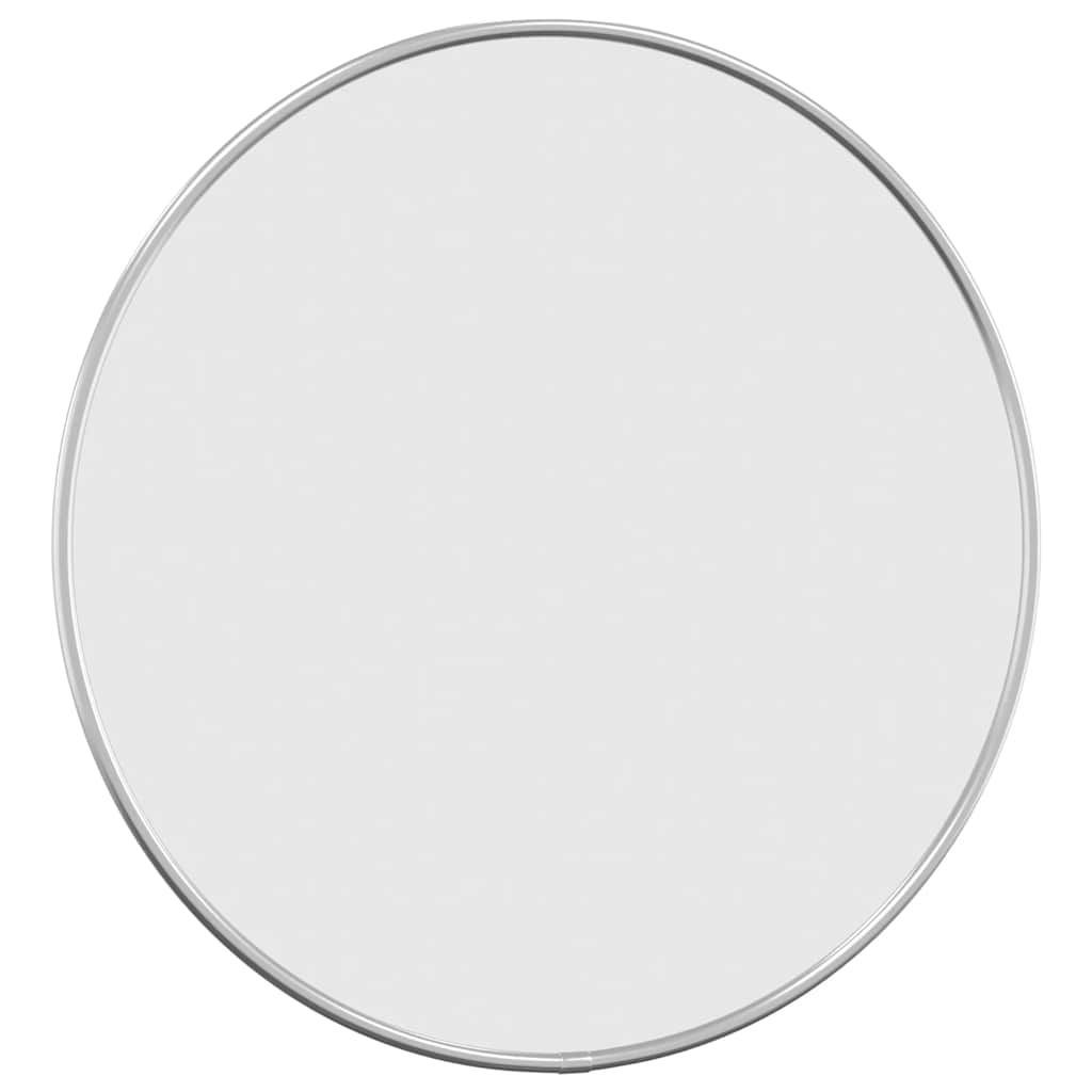 Espelho de parede redondo ø 40 cm prateado