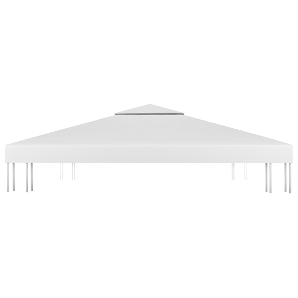 Cobertura de gazebo com 2 camadas 310 g/m² 4x3 m branco