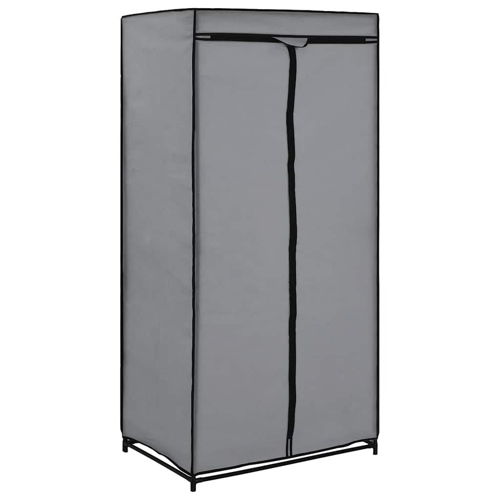Roupeiro 75x50x160 cm cinzento