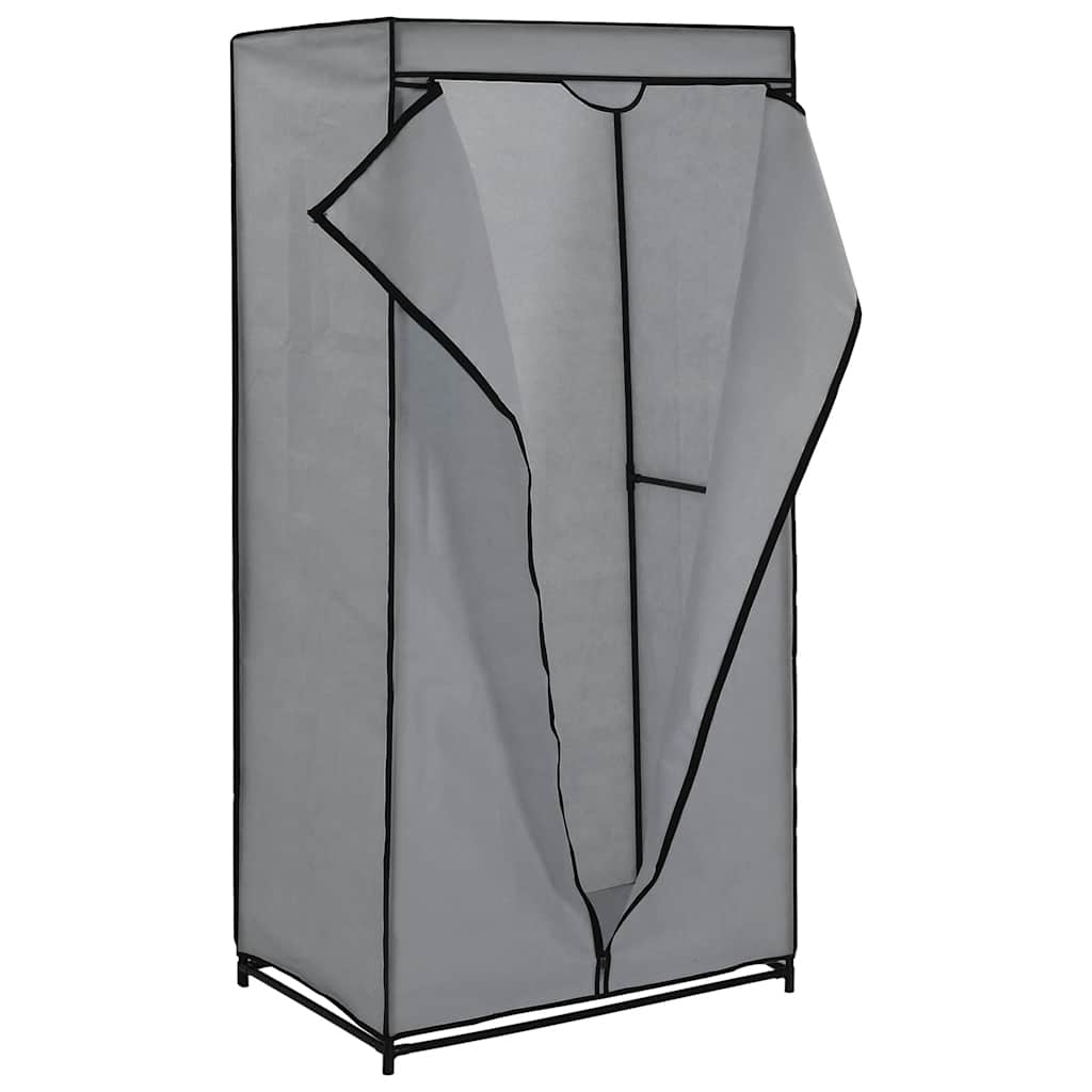 Roupeiro 75x50x160 cm cinzento