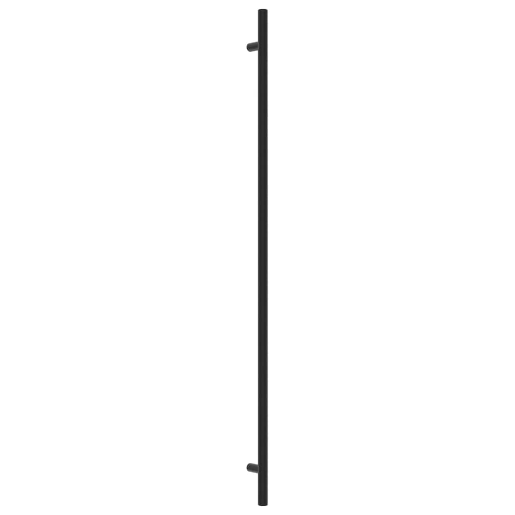 Puxadores para móveis 20 pcs 480 mm aço inoxidável preto