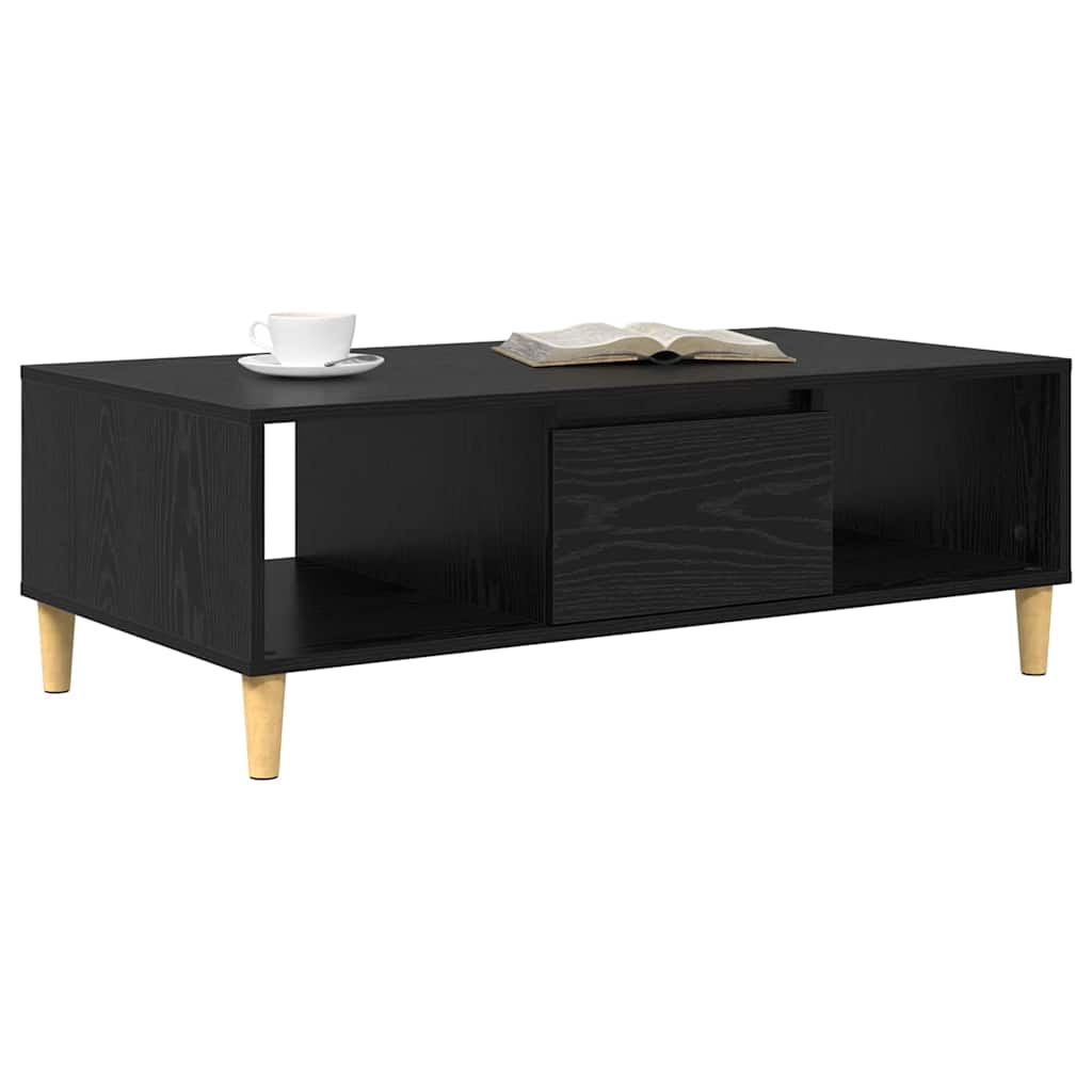 Mesa de centro carvalho preto 102 x 55 x 35 cm