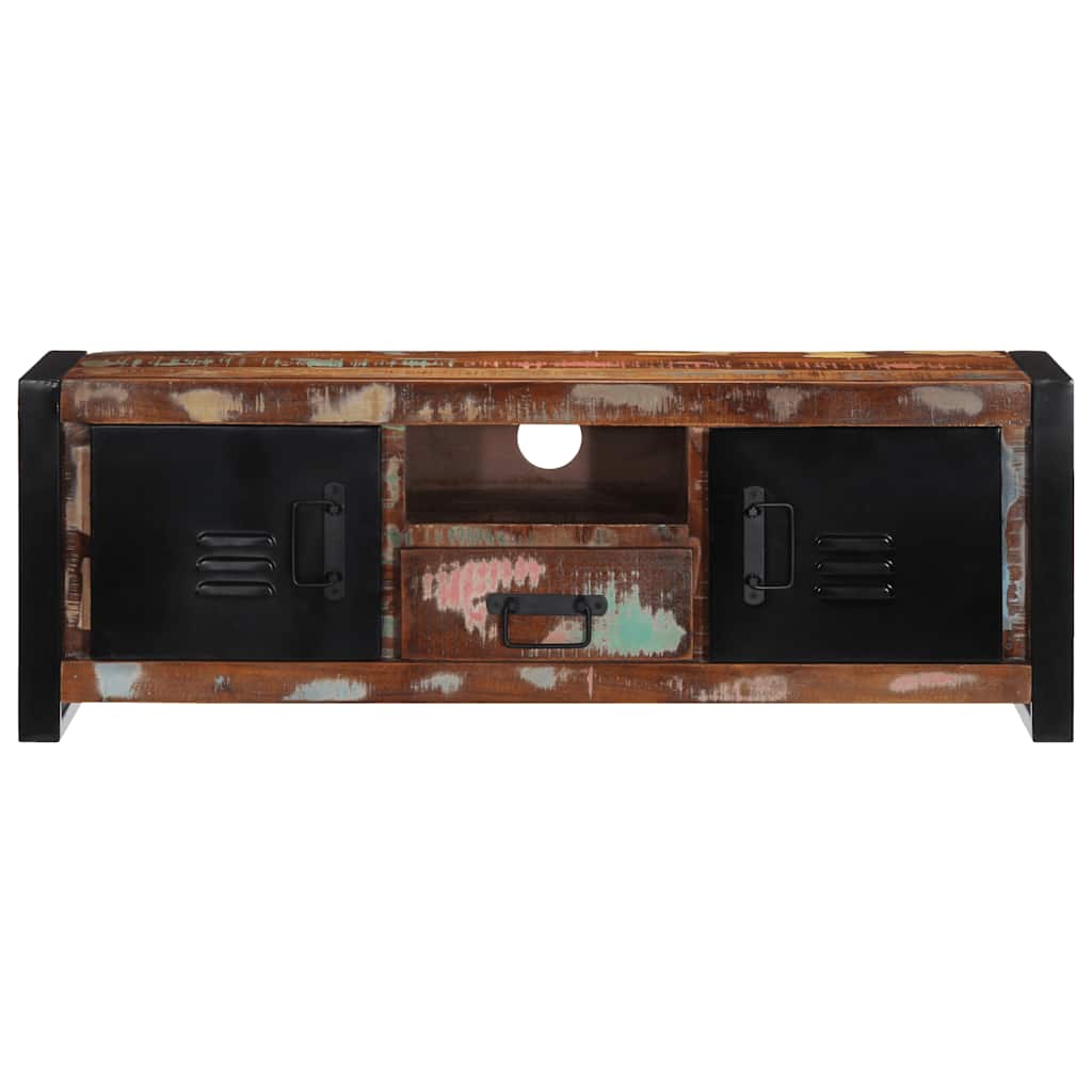 Armário para TV 100x30x35 cm madeira maciça recuperada