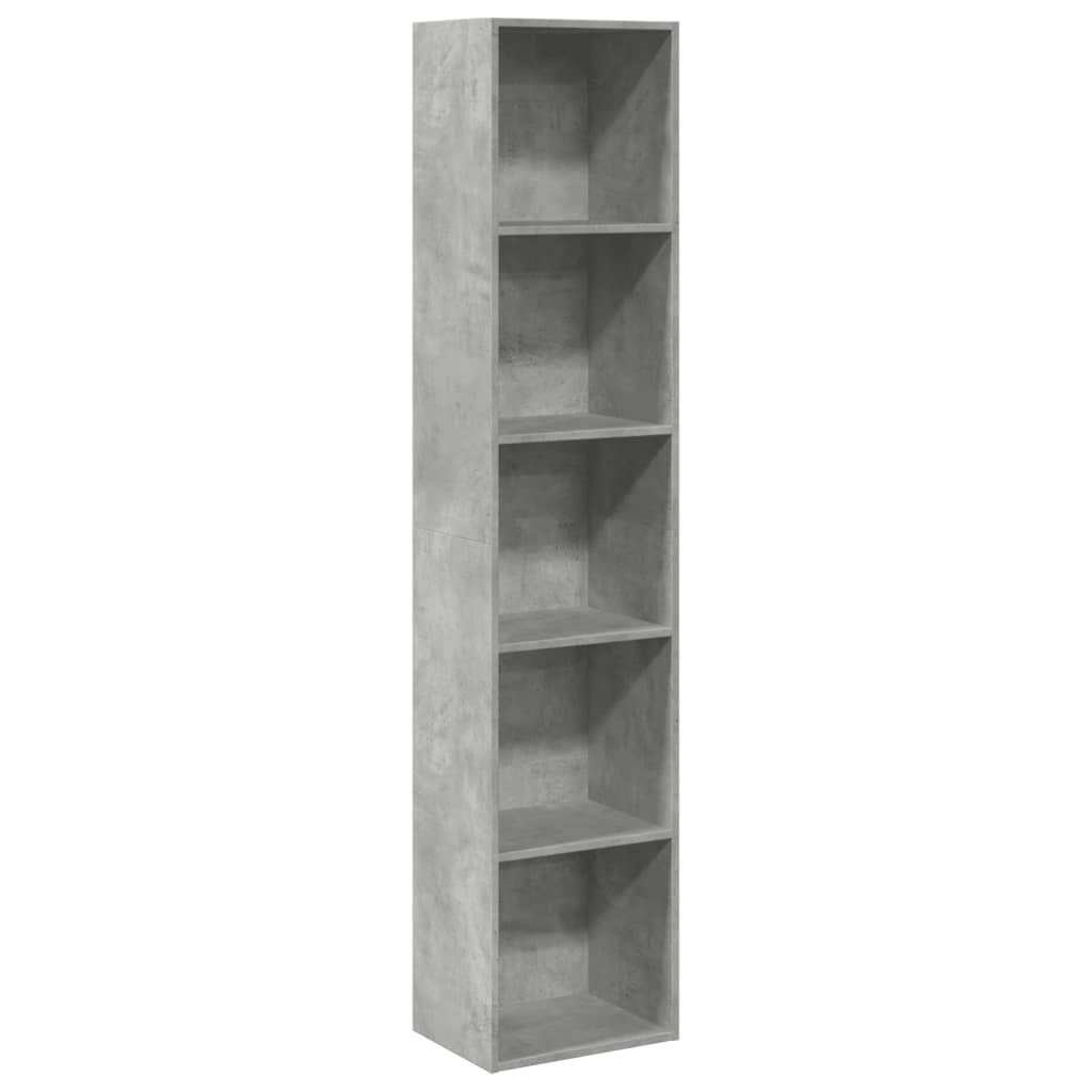 Estante 40x30x189 cm derivados de madeira cinzento cimento
