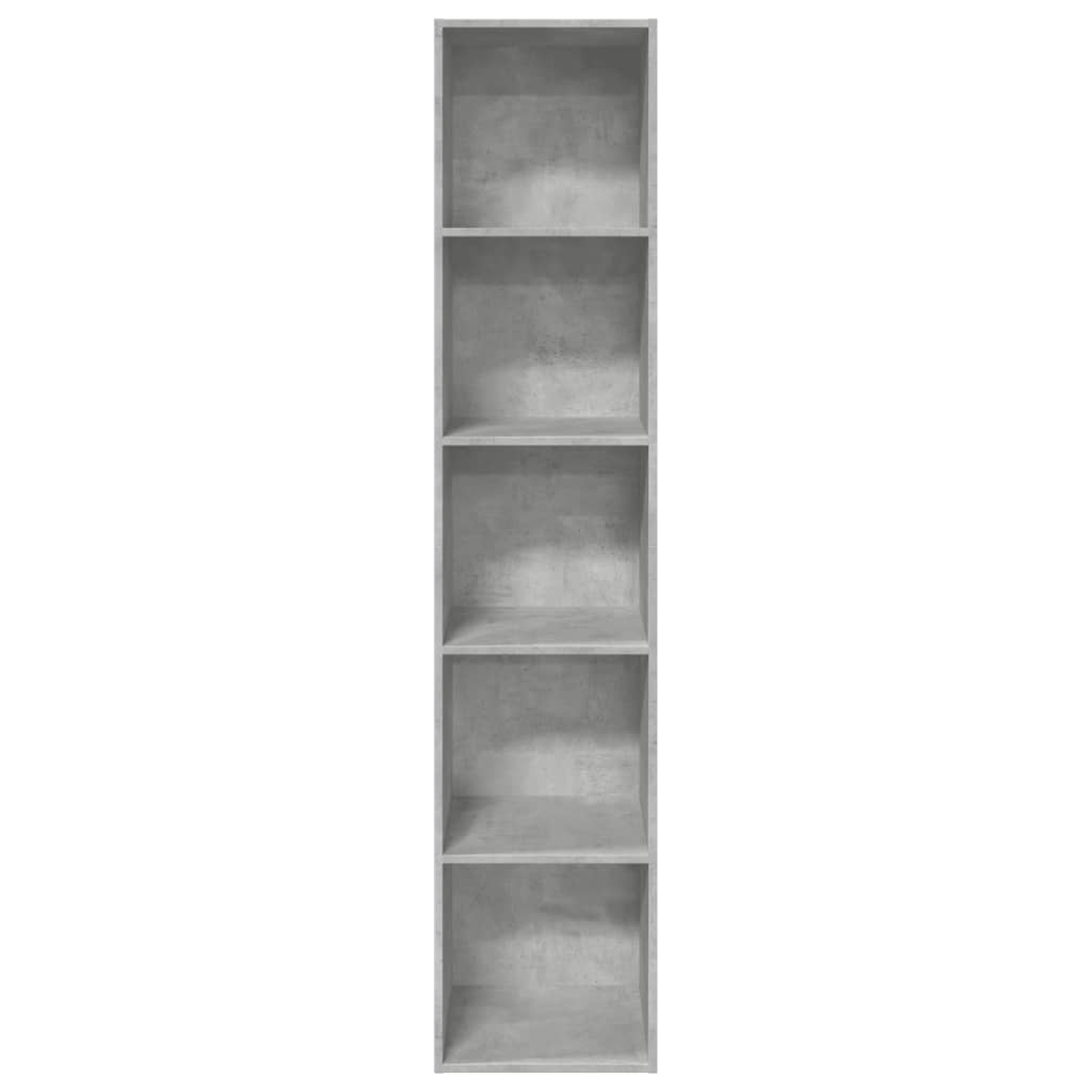 Estante 40x30x189 cm derivados de madeira cinzento cimento