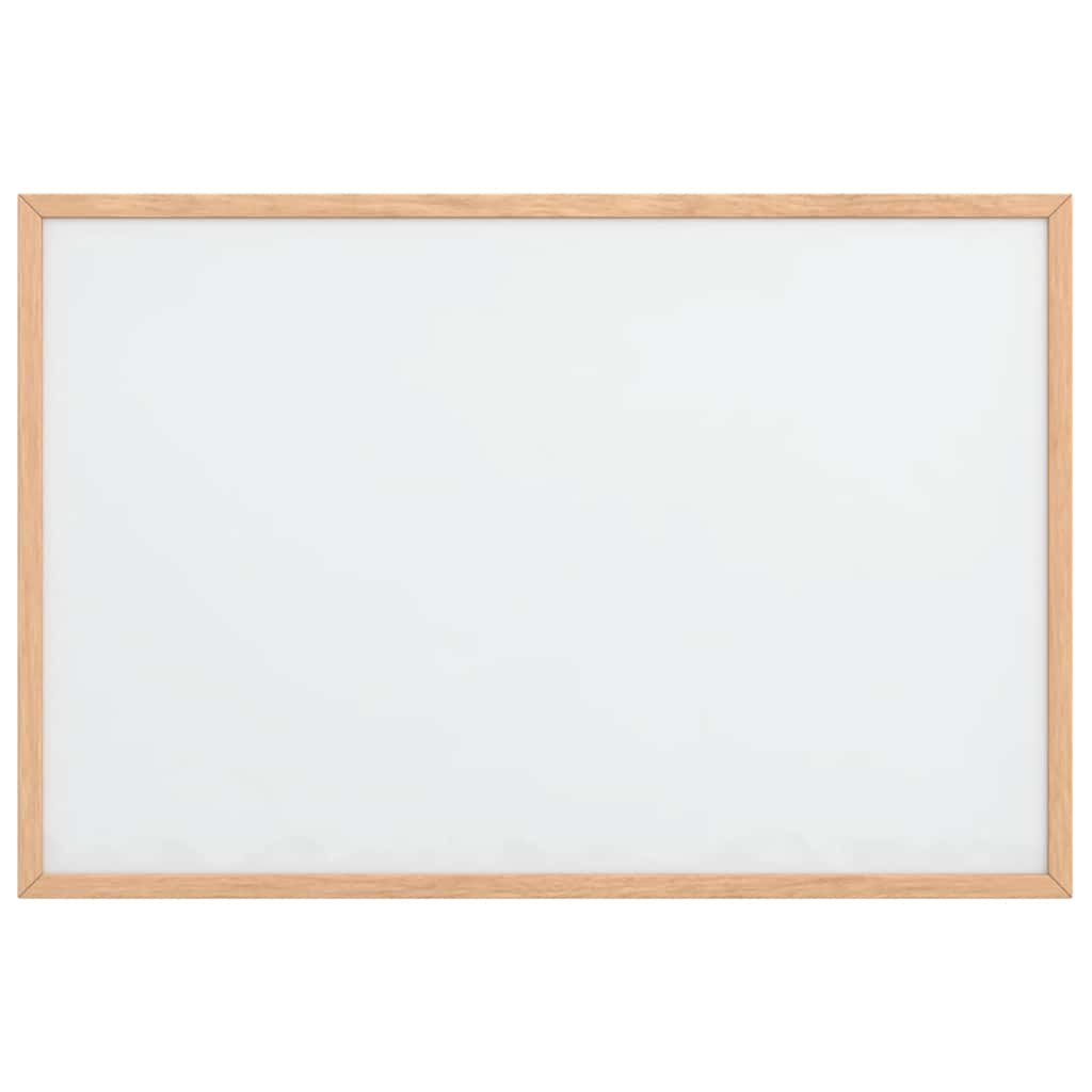 Quadro branco magnético com estrutura em madeira de pinho maciço 60x40 cm