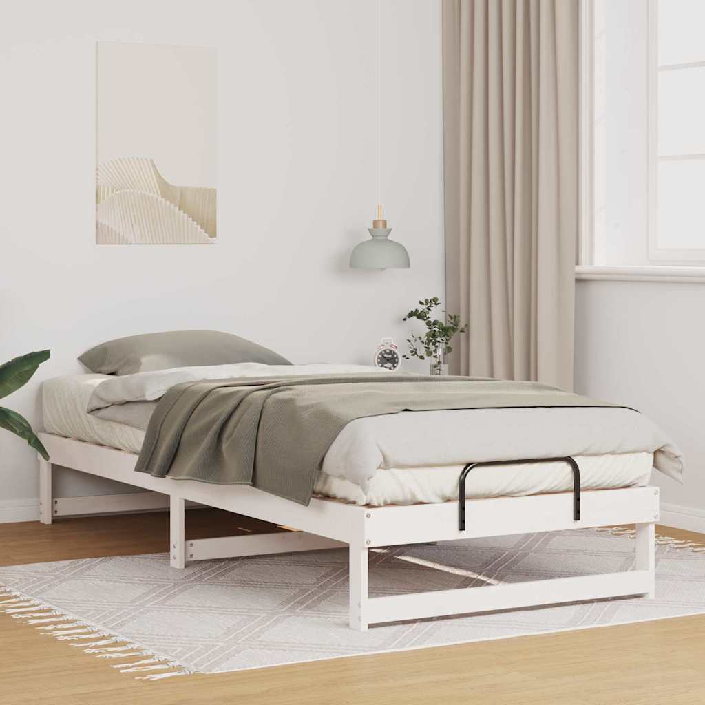 Estrutura da cama branco 100 x 220 cm