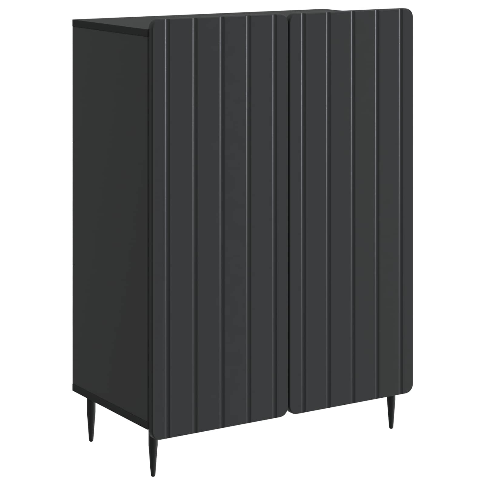 Buffet preto 66 x 34,5 x 92 cm derivados de madeira