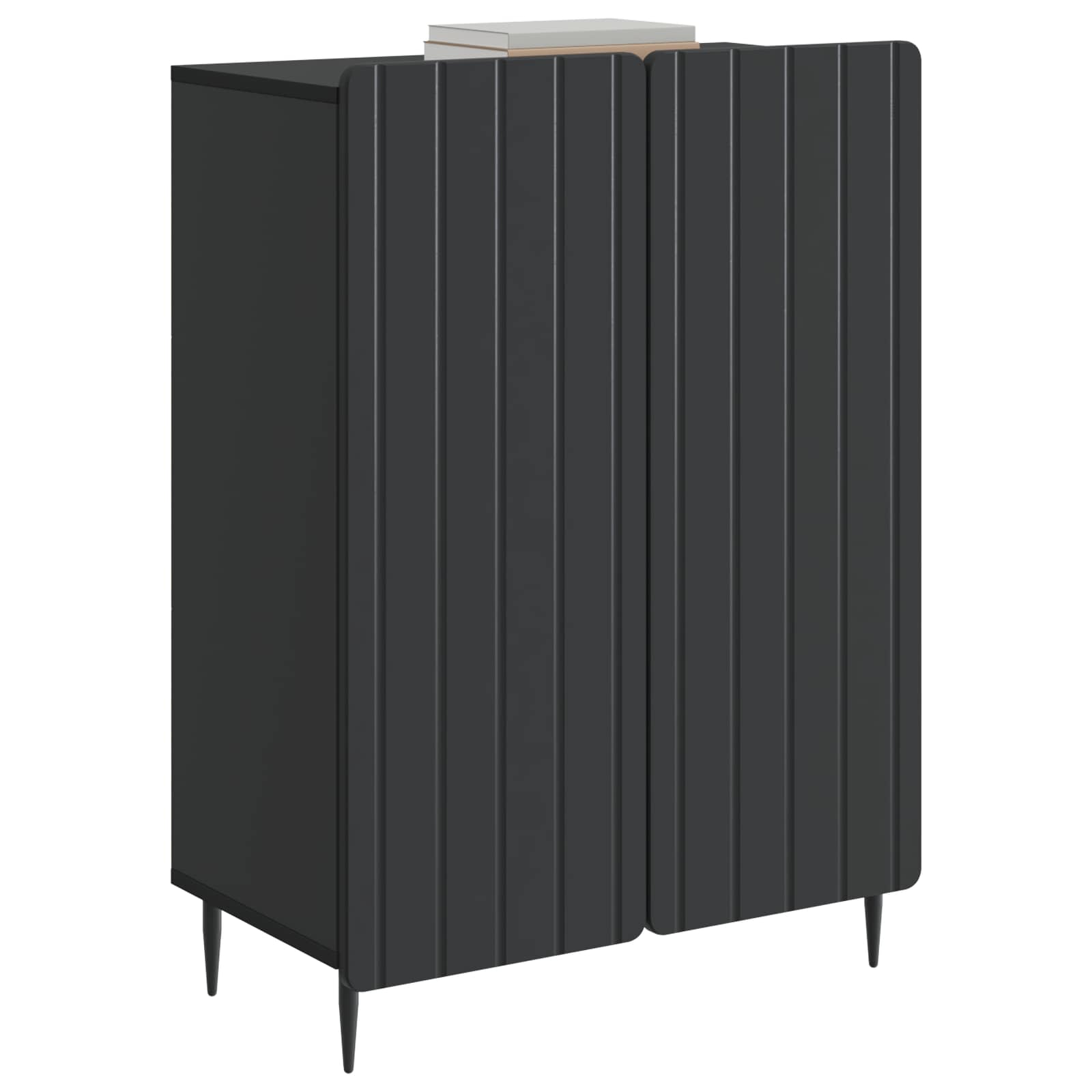Buffet preto 66 x 34,5 x 92 cm derivados de madeira