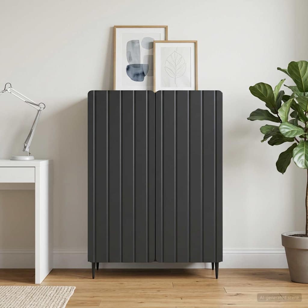 Buffet preto 66 x 34,5 x 92 cm derivados de madeira