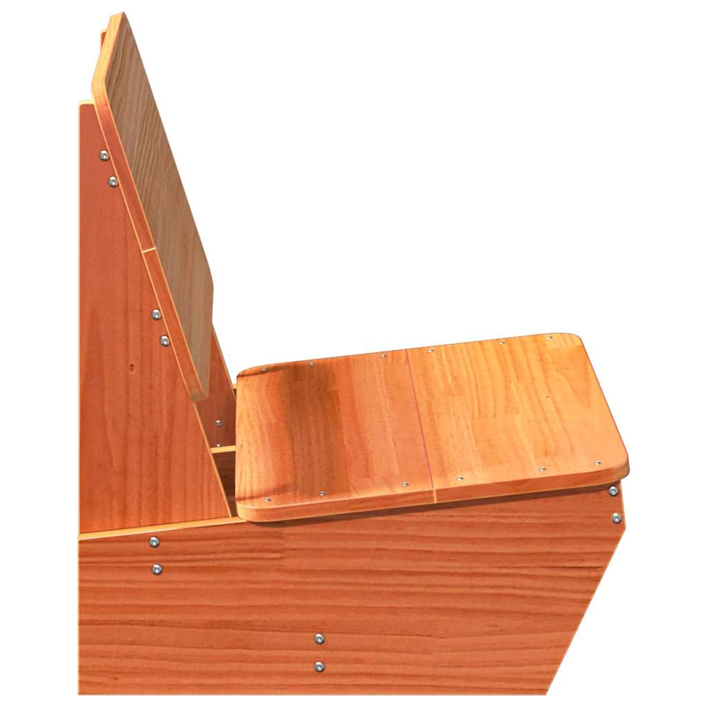 Cadeira de jardim 60x64x70,5 cm pinho maciço castanho-mel
