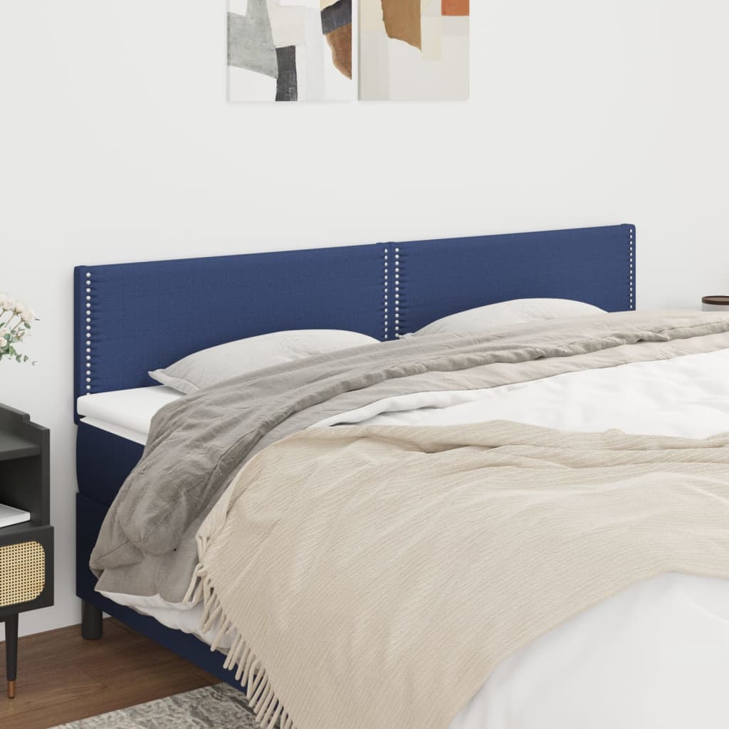 Cabeceiras azul 200x5x78/88 cm tecido