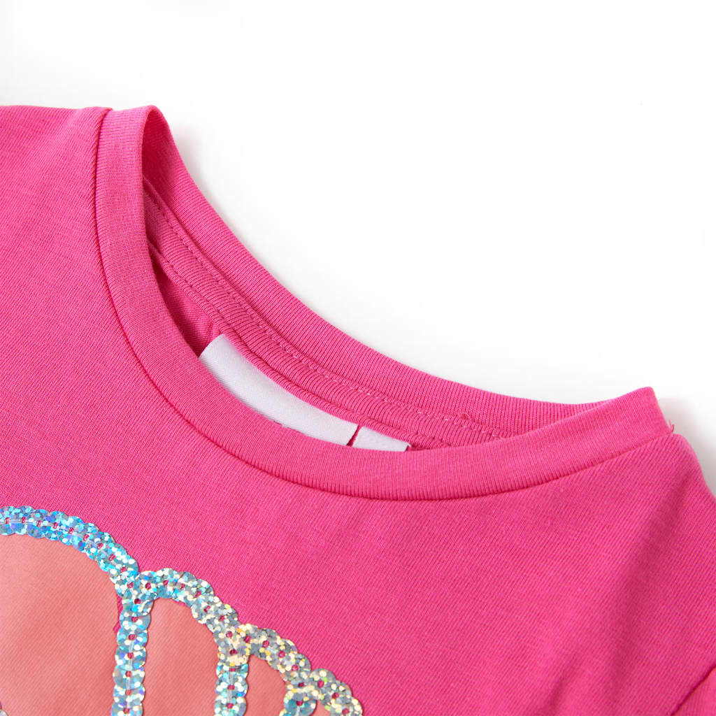 T-shirt de criança rosa-escuro 116