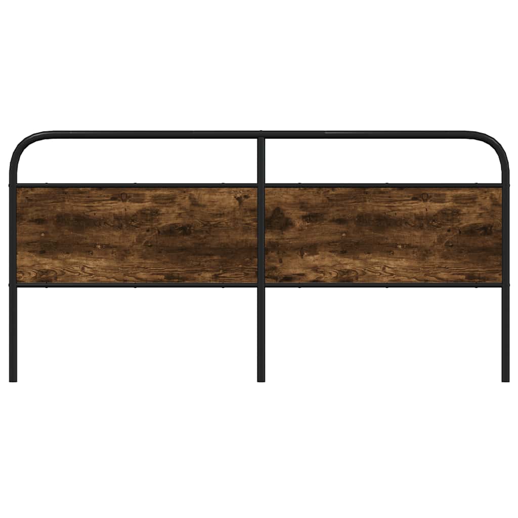 Cabeceira de substituição 190 cm derivados madeira/aço carvalho fumado