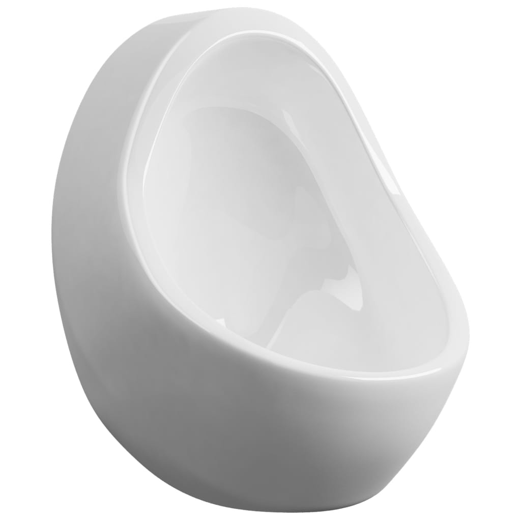 Urinol de parede com válvula de descarga cerâmica branco