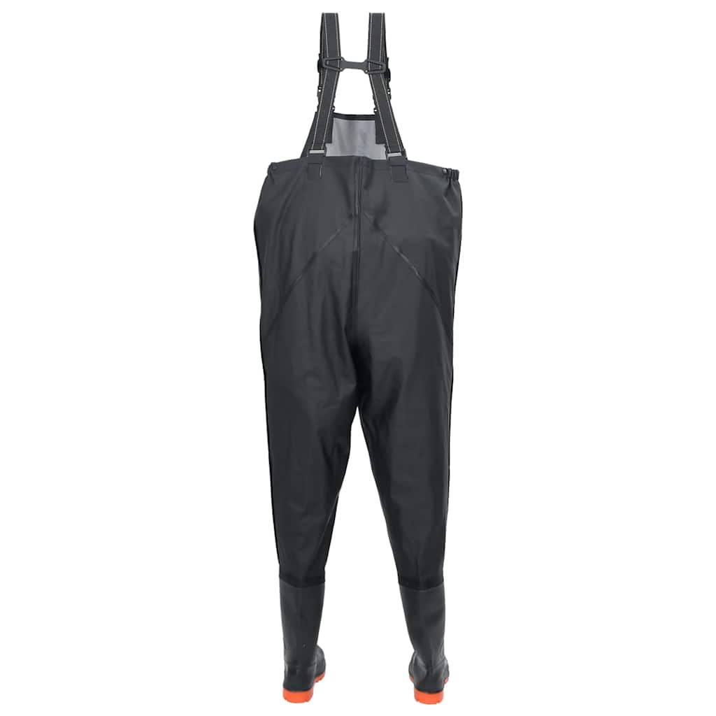 Jardineiras com botas tamanho 43 preto