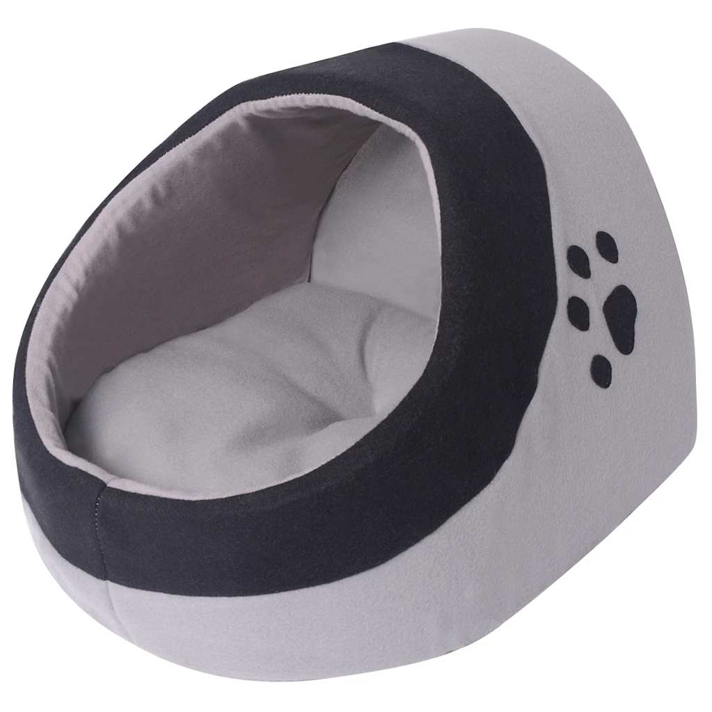 Ninho para gato cinzento e preto m