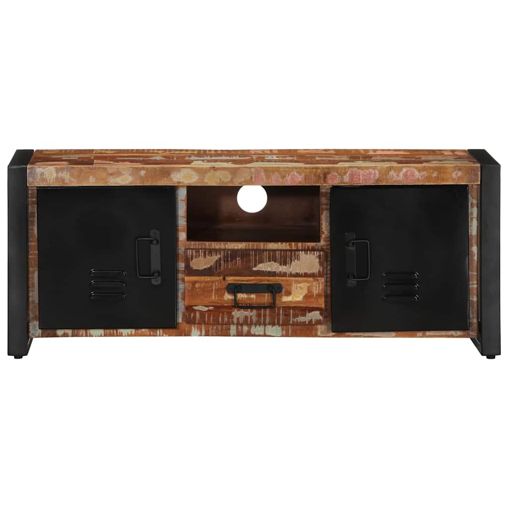 Móvel TV 100x30x40 cm madeira maciça recuperada