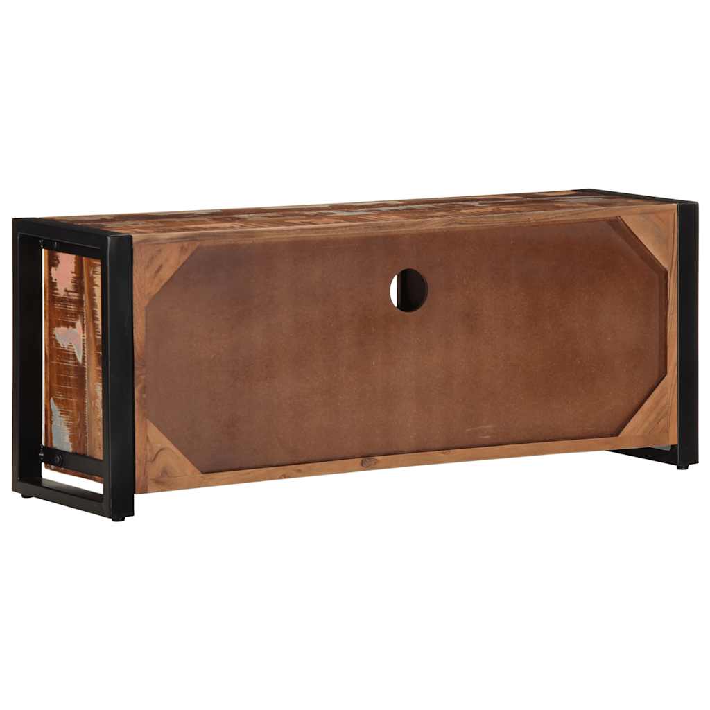 Móvel TV 100x30x40 cm madeira maciça recuperada