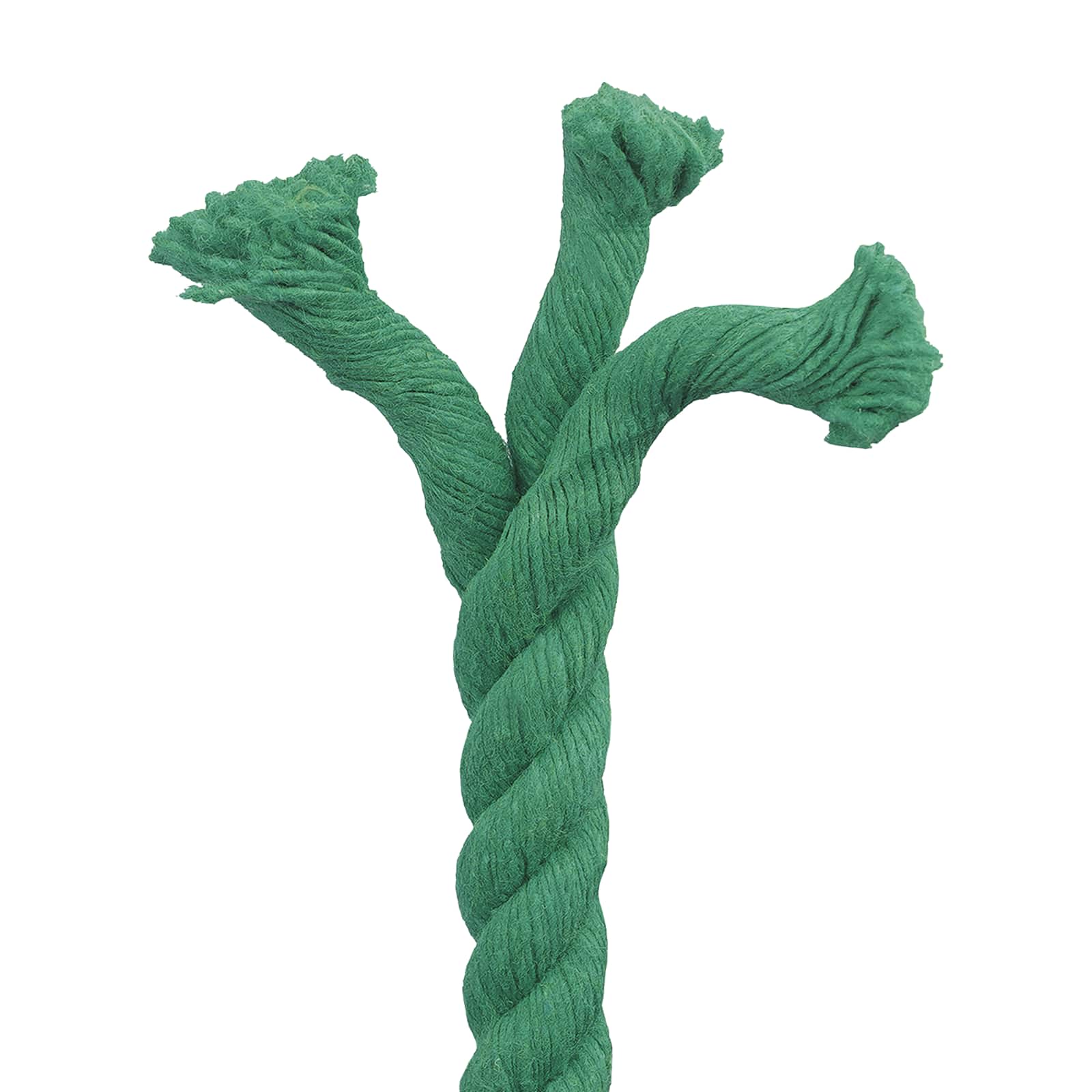 Corda de algodão 24 mm 25 m verde 100% algodão
