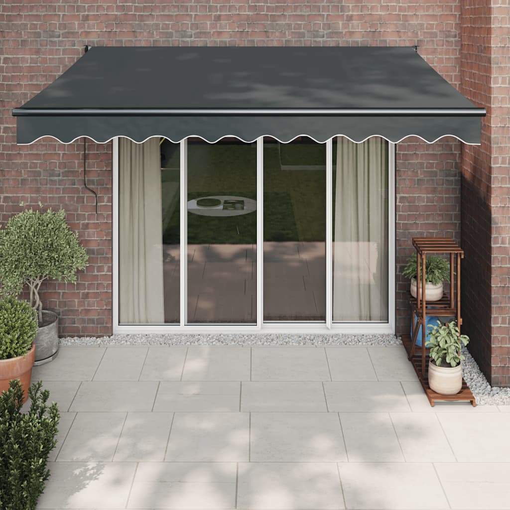 Toldo retrátil automático 3x2,5 m antracite