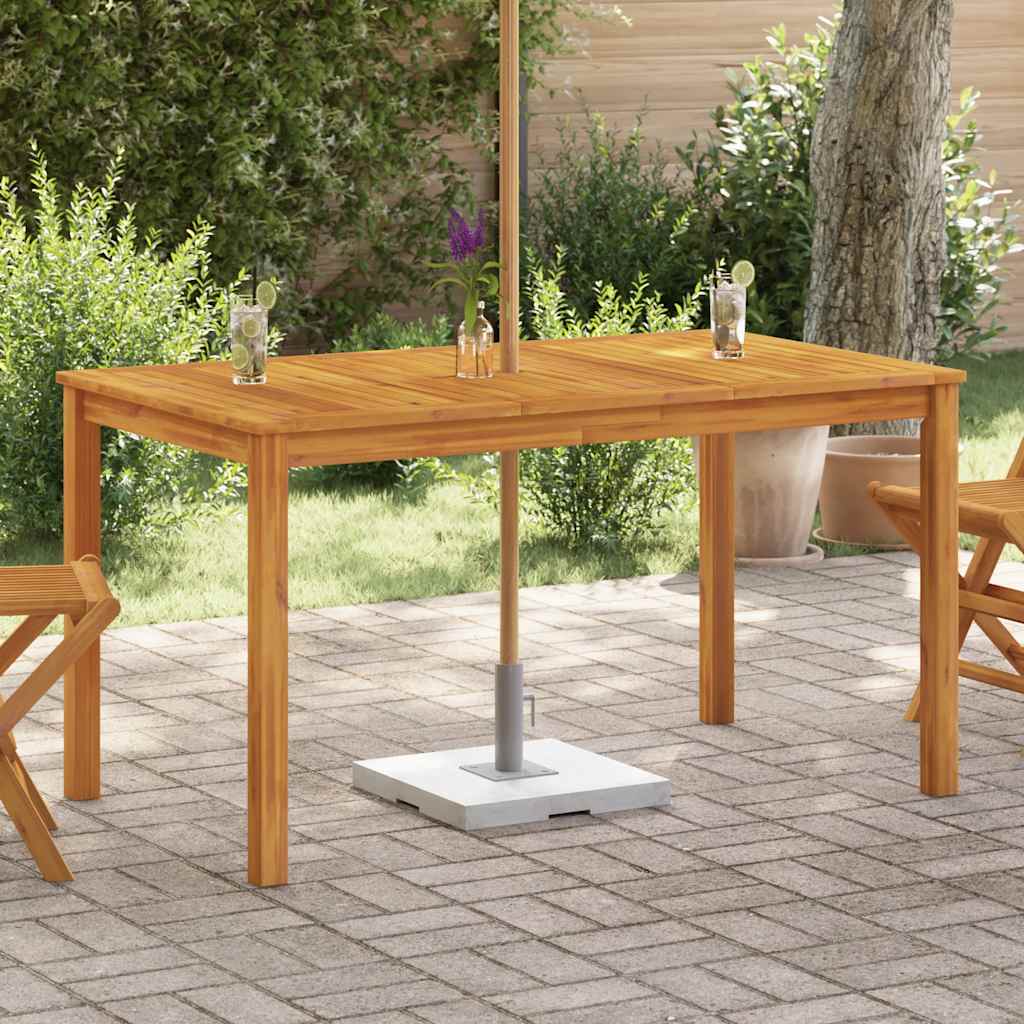 Mesa de jardim 140x80x74 cm madeira de acácia maciça