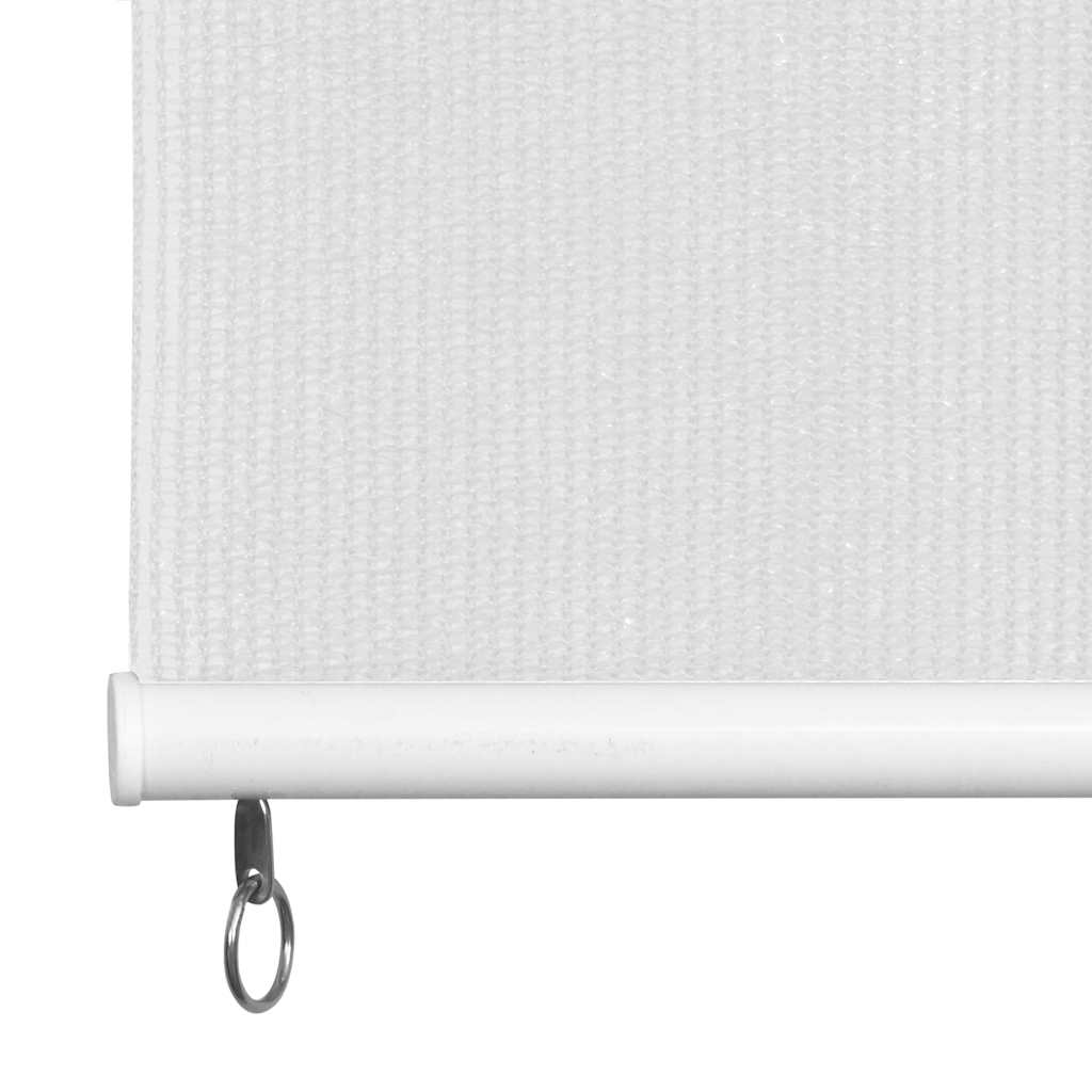 Estore de rolo para exterior branco 65 (l) x 140 (a) cm em HDPE